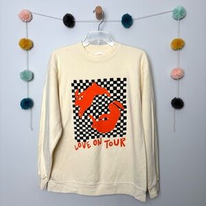 Harry Styles Love On Tour Cream Pullover Sweatshirt